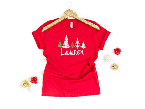 Personalized Christmas Shirts For Women Tis The Season Etsy Personalized Christmas Shirts