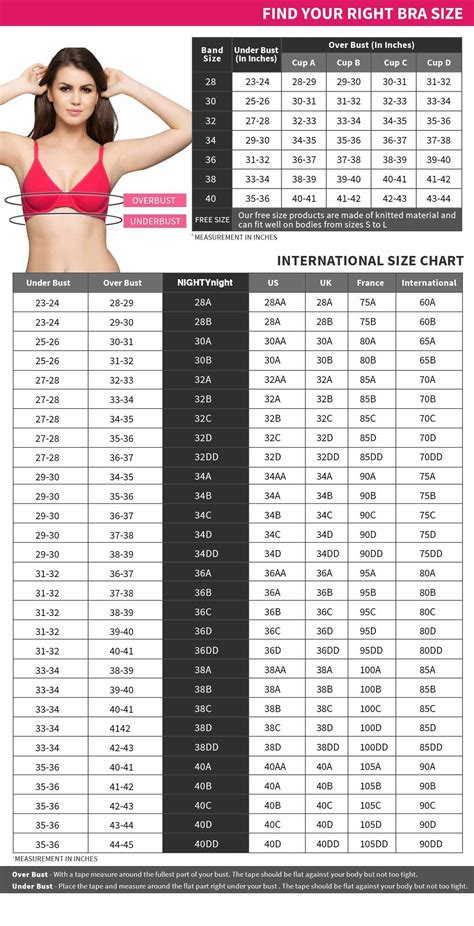 Bra Size Chart Bra Size Calculator Bra Size Charts Bra Size Guide