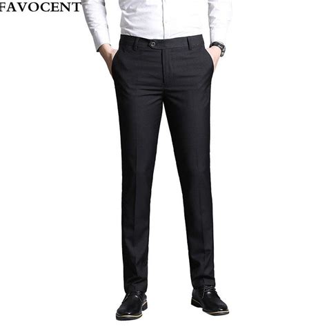 Buy New Men Suit Pants Summer Men Dress Pants Straight Business Office