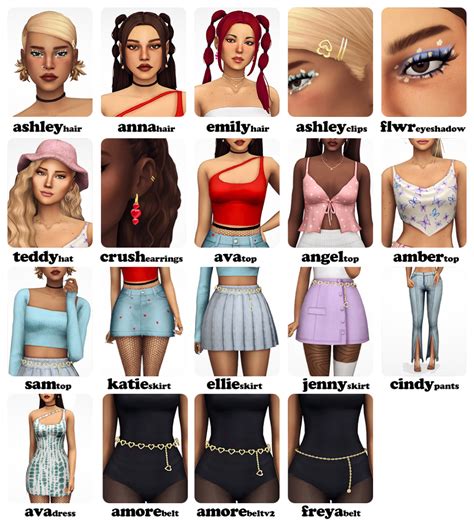 Pretty Savage Collection Aretha Sims 4 Mods Clothes