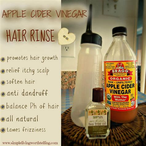 Apple Cider Vinegar Hair Rinse Read About Benefits Recipe 12 Cup