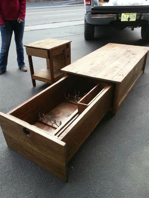 Personally, i love this idea. Plans For Coffee Table With Hidden Gun Storage Plans DIY ...