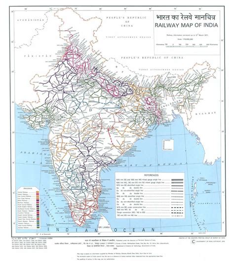 India Railway Schematic Map Maps Of India