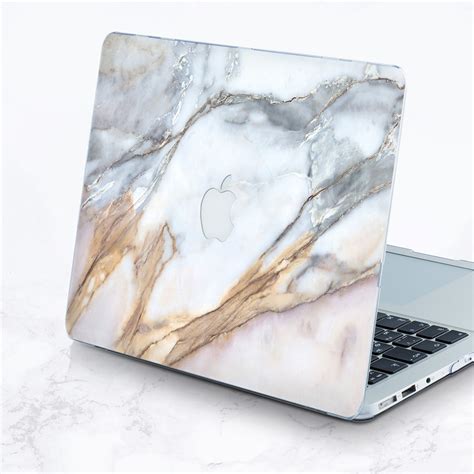 Marble Macbook Case White Marble Macbook Pro 13 Case Hard Etsy