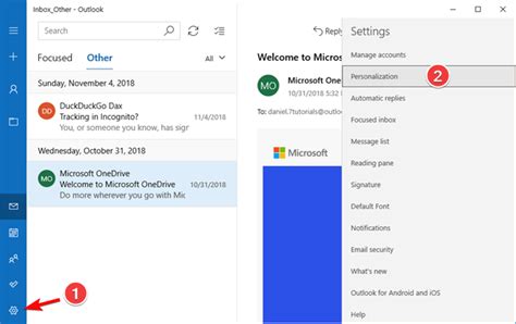 Outlook Mail And Calendar Apps For Windows 10 Updated With Dark Theme