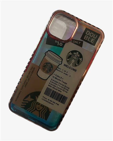 Rare Starbuck Case For Iphone Bo With Temper Glass Rare Accessory