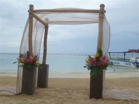 Beach Wedding At The Sandals Grande Riviera In Ocho Rios Jamaica