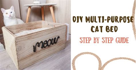 Diy Multi Purpose Cat Bed From A Wooden Box Katzenworld In 2021 Cat