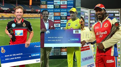 Ipl 7 Players With Most Man Of The Match Awards In Ipl