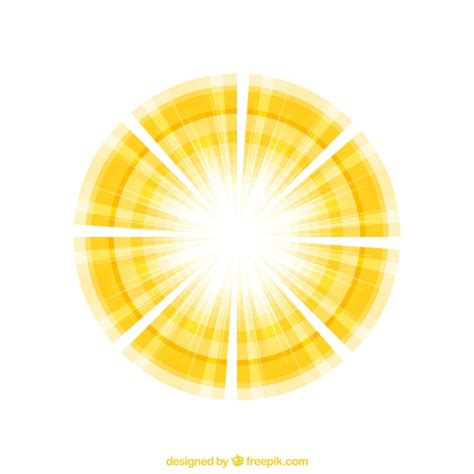 Abstract Sunshine Vector Free Download