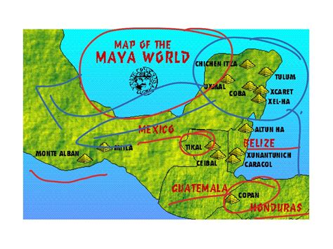 Mayan Civilization Map For Kids