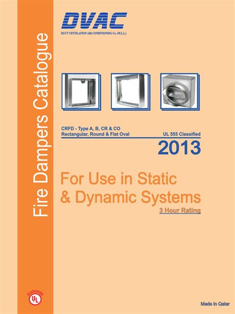 Fire Dampers Catalogue Pdf Duct Flow Automation