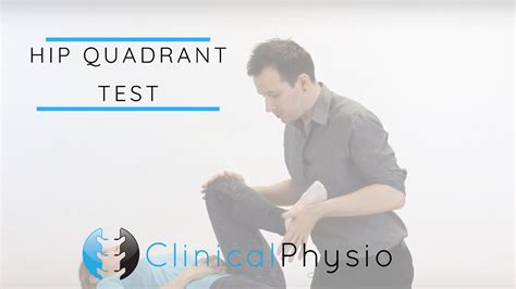 Hip Quadrant Test Clinical Physio Youtube