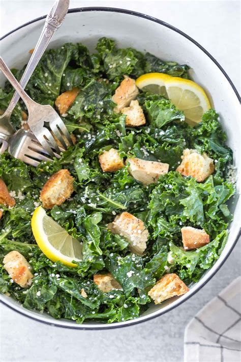 Kale Caesar Salad Recipe With Chicken Dairy Free Simply Whisked