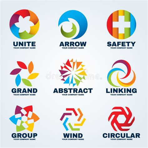 Circle Creative Logo Vector Art Design For Business Stock Vector