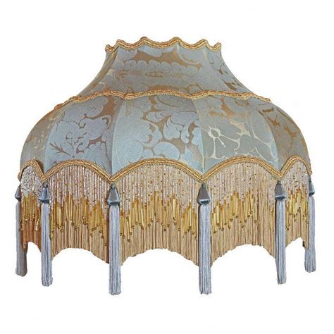 Traditional Vintage Period Fringed Silk Lampshade Shabbychiclamp In