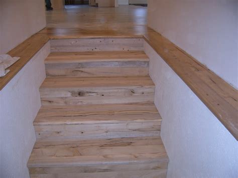 Oregon Wood Stair Treads And Risers Installed