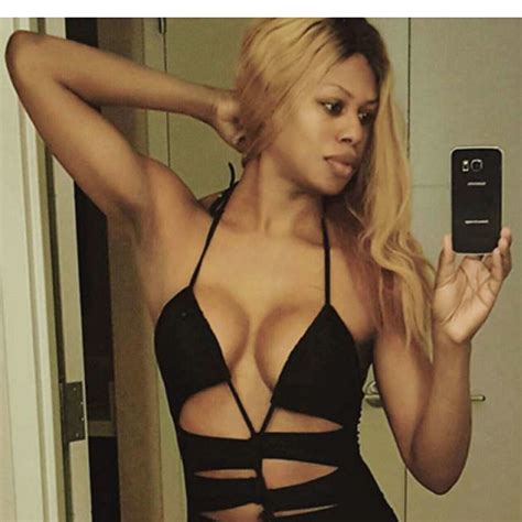 Laverne Cox Bikini Selfie December 2015 Popsugar Celebrity