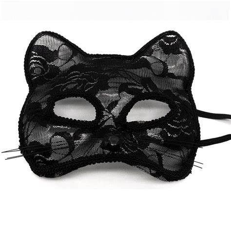 Erotic Lace Cat Mask Halloween Cosplay Sexy Eye Mask For Masquerade Flirting Tools Sex Toys For
