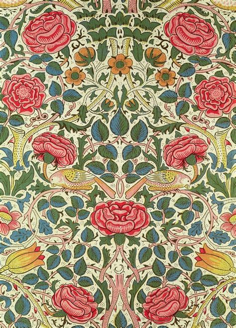 William Morris Rose 1883 William Morris Wallpaper William