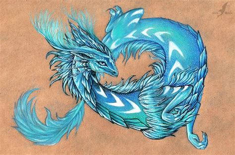 Cold Fire Dragon By Alviaalcedo On Deviantart Fire Dragon Northern