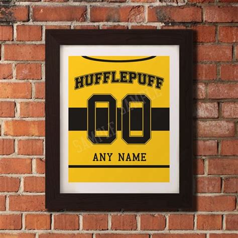 Hufflepuff Quidditch Team Jersey Poster Personalized