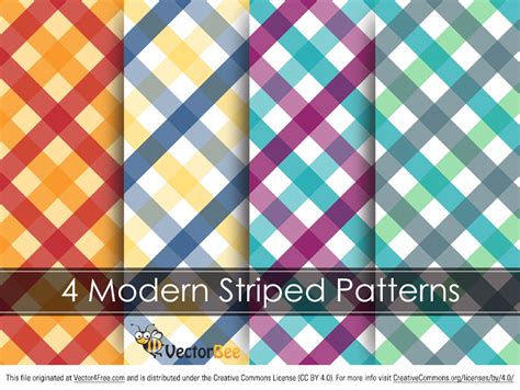 Free Modern Striped Vector Pattern