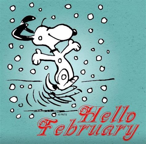 Snoopy Hello February Snoopy Funny Happy February Snoopy Love