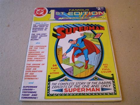 Famous First Edition Superman C 61 1979 Dc Treasury Edition Etsy