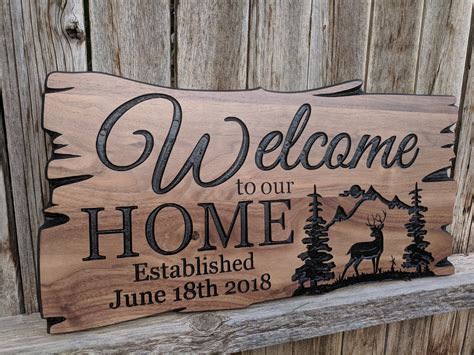 Est Farmhouse Signcustom Signs Custom Wood Signs Personalized Signs