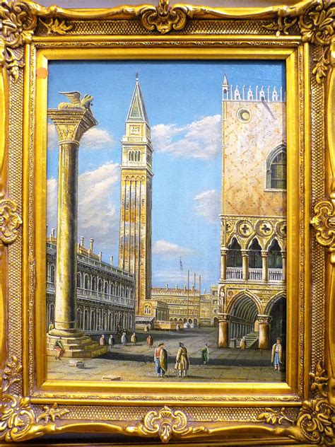 Canaletto Campanile San Marco 40×30 Quadri E Falsi Dautore A