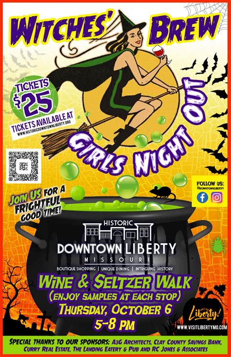 Witches Brew Girls Night Out Historic Downtown Liberty Square October