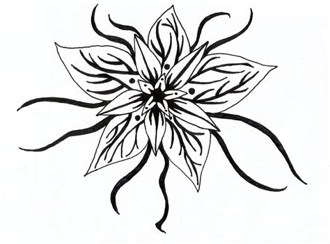 Simple Flower Designs For Pencil Drawing Borders Drea Vrogue Co
