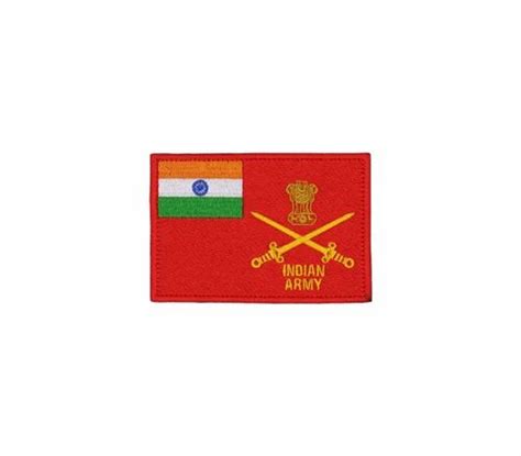 Indian Army Flag Patch 25 X 35 Inches Embroidered Badges