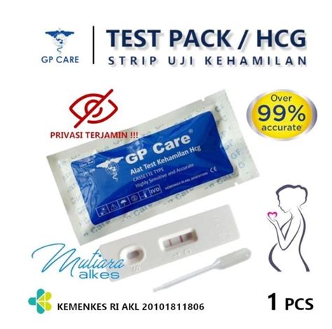Jual Hcg Test Pack Tes Kehamilan Cassette Gp Care Di Lapak Parishop