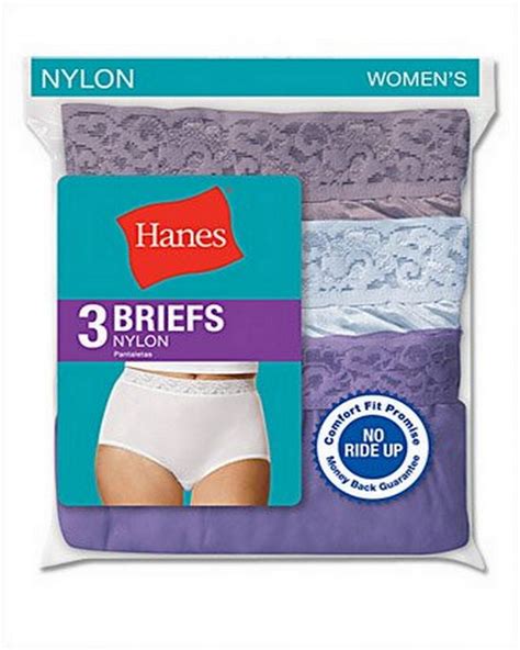Hanes D70las Womens Nylon Briefs Shop At