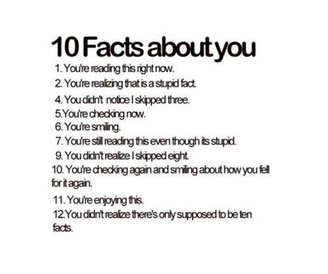ten facts about you 10 facts about you facts jokes