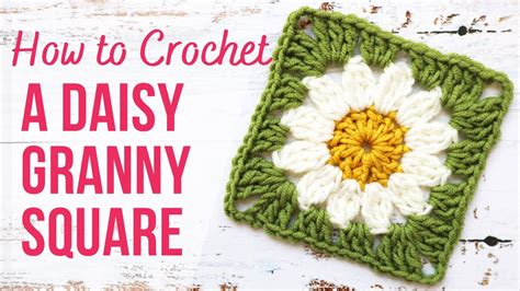 How To Crochet A Daisy Granny Square Step By Step US Terms YouTube