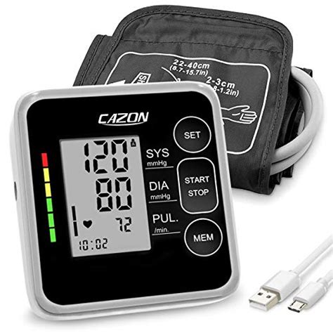 Cazon Blood Pressure Monitor Cuff Upper Arm Blood Pressure Machine Home