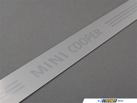 51477406647 Genuine Mini Cooper Door Sill Entry Strip Turner Motorsport