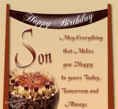 Son Birthday Birthday Wishes For Son Birthday Wishes Messages Birthday Cards For Son