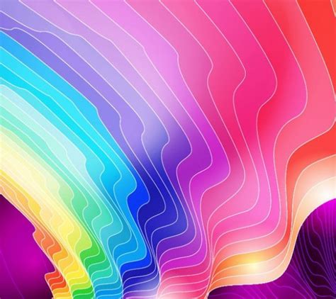 Gorgeous Color Wavy Lines Vector Background Welovesolo
