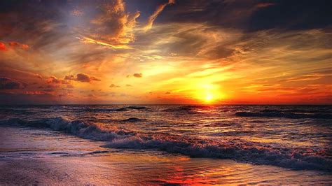 Free Beach Sunrise Chromebook Wallpaper Ready For Download
