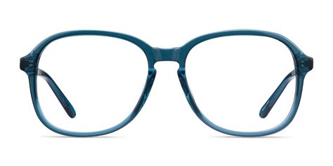 Randy Square Teal Full Rim Eyeglasses Eyebuydirect