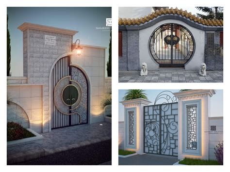 Entrance Arch Gate Design For Inviting Front Yard Decor Inspirator