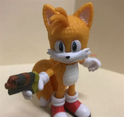 Sonic 2 The Hedgehog Fox Tails Miles Prower Figure Yellow Movie Toy