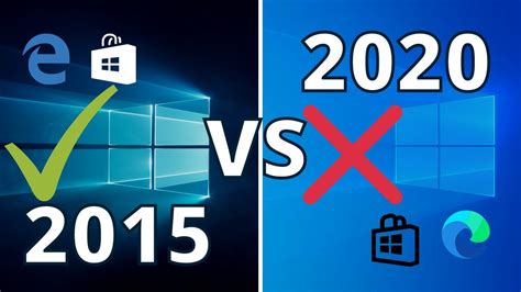 Windows 10 2015 Vs 2020 Comparación 1507 Vs 2004 Youtube