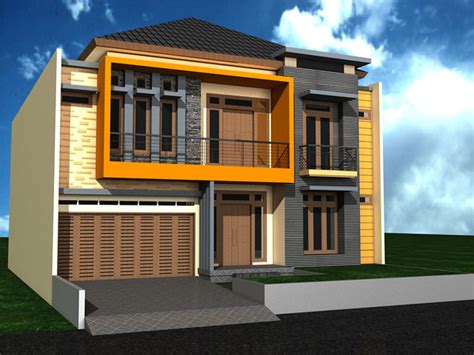 Desain rumah minimalis 2 lantai c. Tampak Depan Rumah Minimalis 2 Lantai di Pondok Kelapa ...
