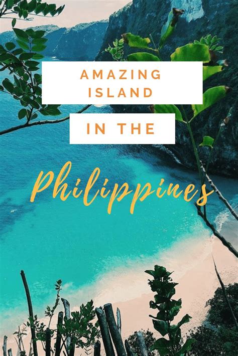 An Island With The Words Amazing Island In The Philippines Surrounded