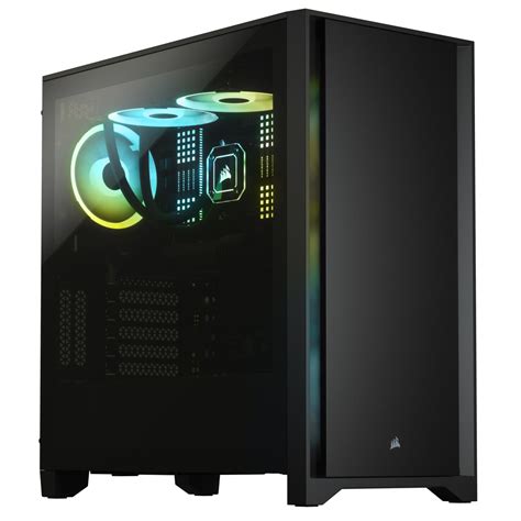 CORSAIR 4000D ATX CASE - BLACK | TEMPERED GLASS SIDE PANEL | INCLUDES ...